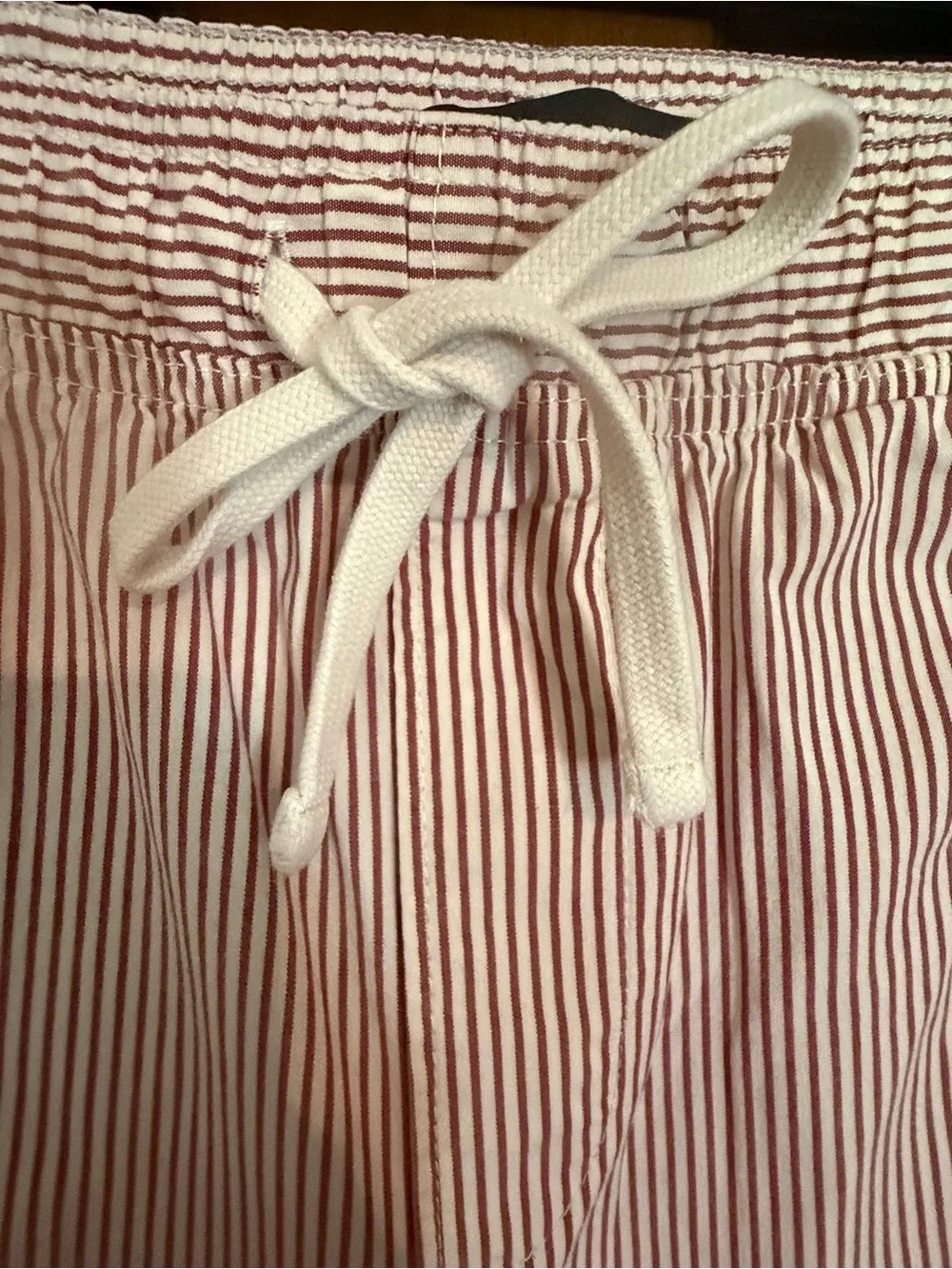 Banana Republic Red and White Striped Deck Shorts